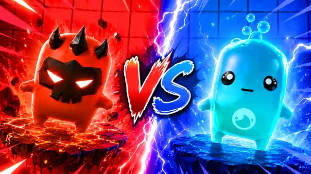 RED VS BLUE BABBAZZU🔵🔴VEZ67 — Fortnite Creative map cover art