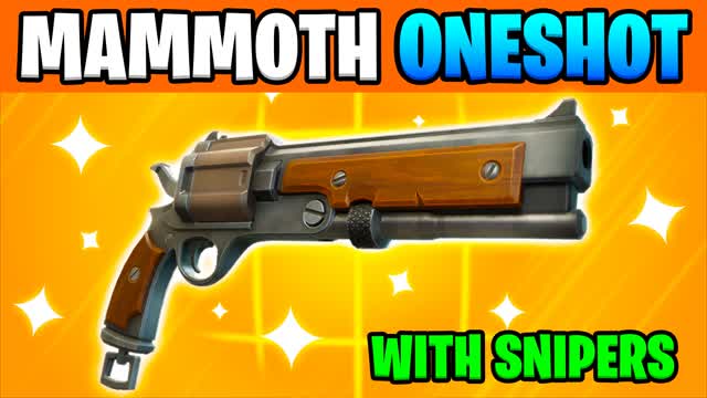 MAMMOTH TO SNIPER TRICKSHOT 🎯 ONE SHOT — Fortnite Creative map cover art