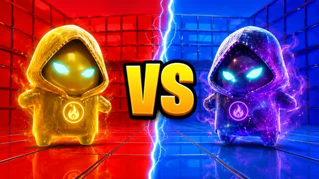 BLUE VS RED HEAVY CURRENT 🔵🔴 — Fortnite Creative map cover art