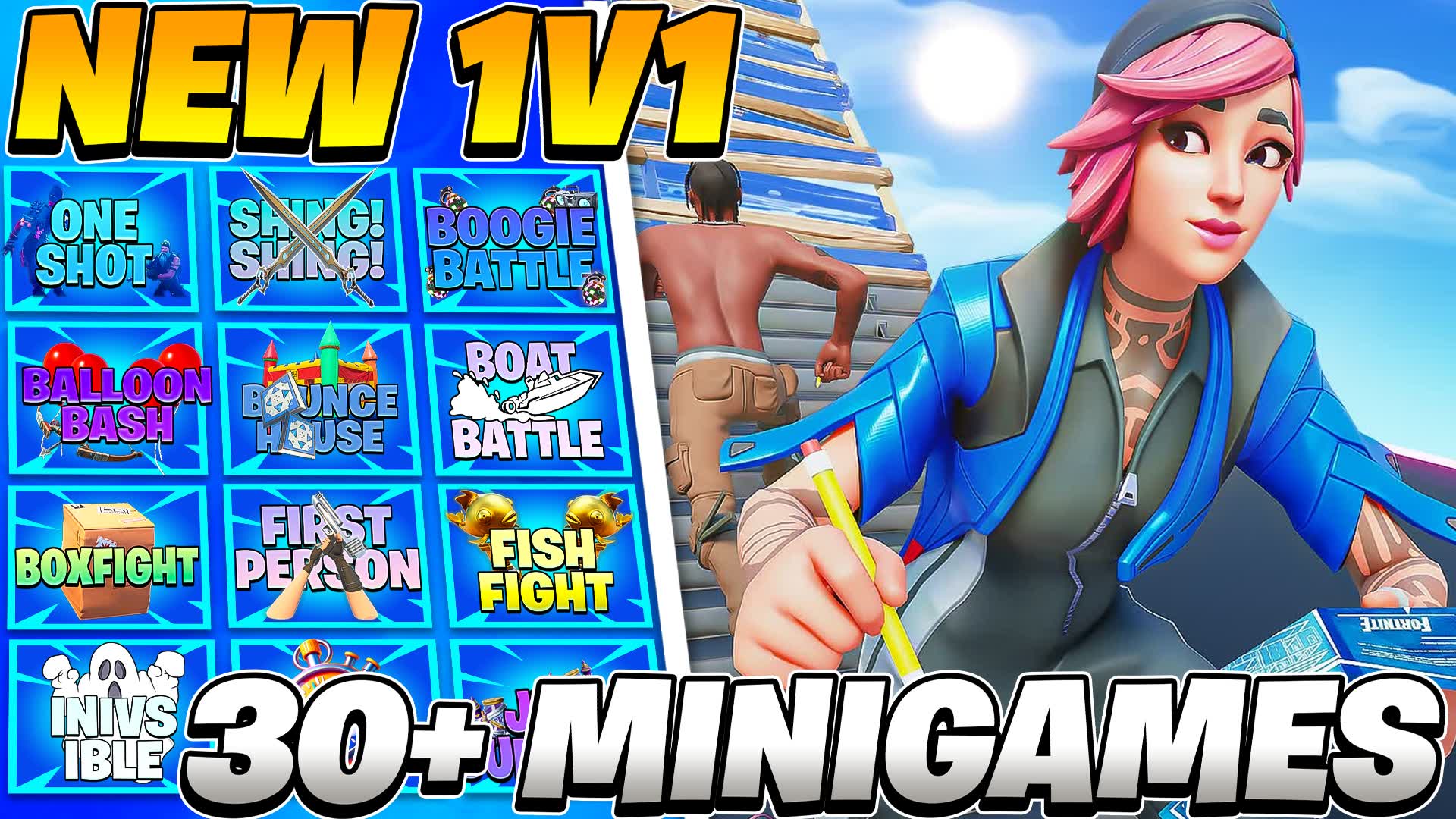 1v1 MINIGAME MAP — Fortnite Creative map