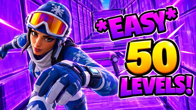50 Easy Level Deathrun — Fortnite Creative map