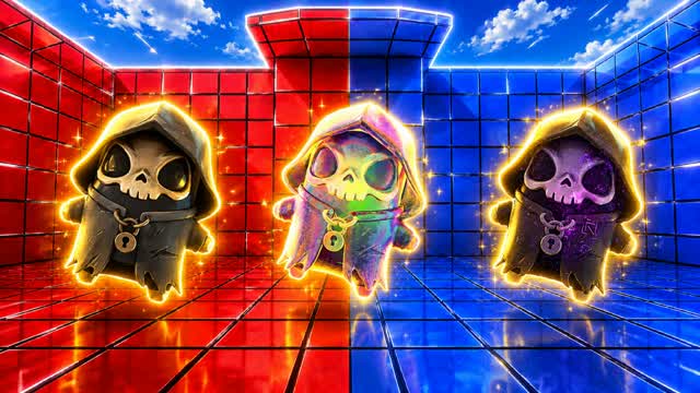 SPIDERMAN RED VS BLUE 🔴🔵DUCK HUNTERS — Fortnite Creative map cover art