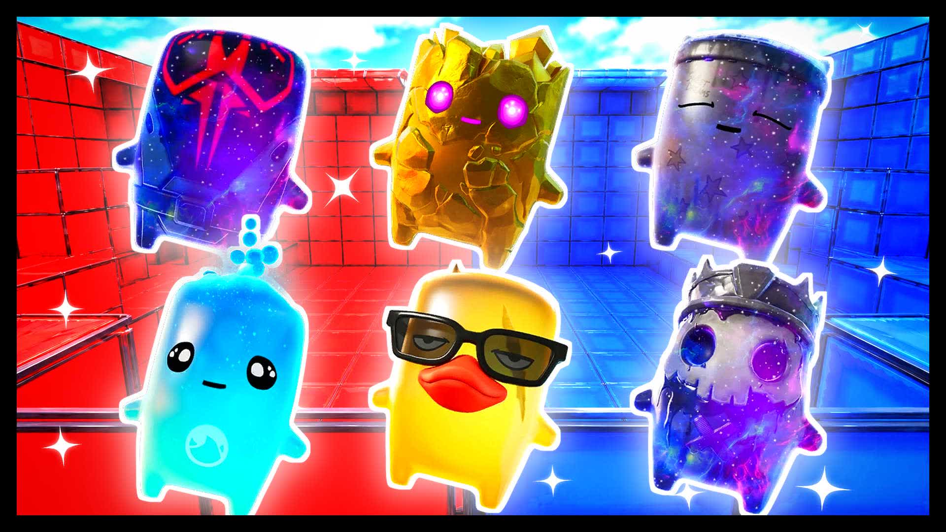 BLUE VS RED CLEAN IMPULSE 🔵🔴 — Fortnite Creative map