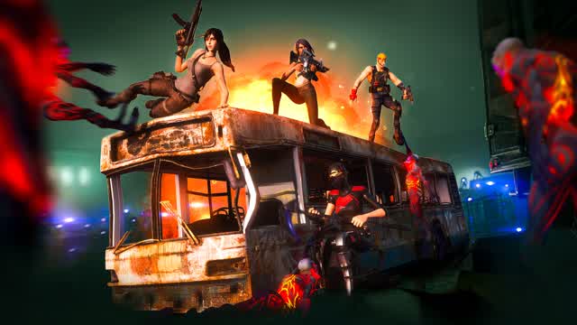 🧟‍♂️ Zombie City 🧟‍♂️BOSS BATTLE!💀 — Fortnite Creative map cover art