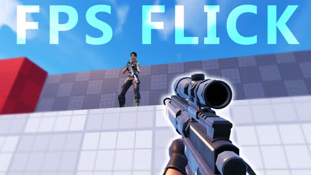 FPS FLICK 🎯 SNIPER ONE SHOT — Fortnite Creative map cover art