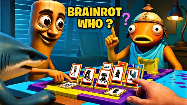 ? BRAINROT WHO ? - Guess The Brainrot — Fortnite Creative map cover art