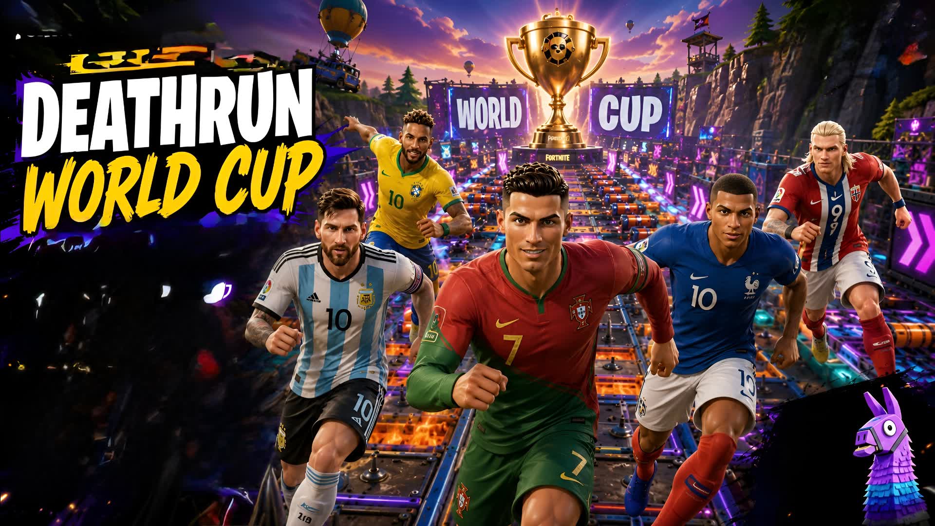 FIFA WORLD CUP PARKOUR 🏆🌎🏃‍♂️DEATHRUN — Fortnite Creative map