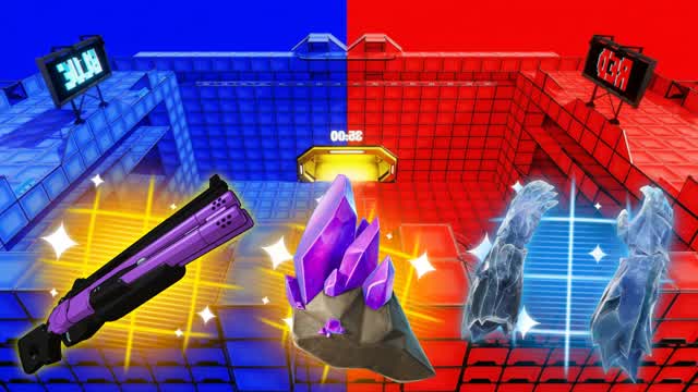 RED VS BLUE RVB RIVALS — Fortnite Creative map cover art