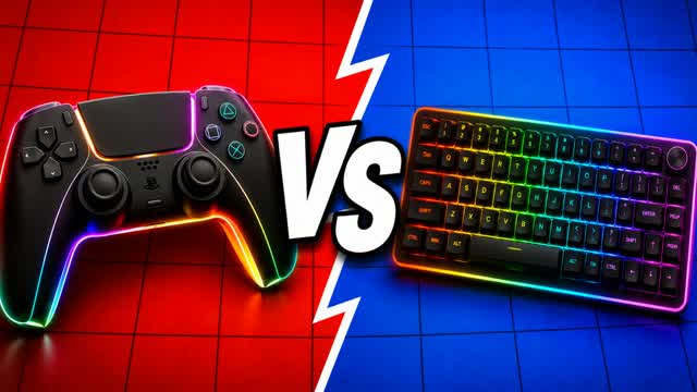 CONTROLLER VS KEYBOARD 🔴🔵 — Fortnite Creative map