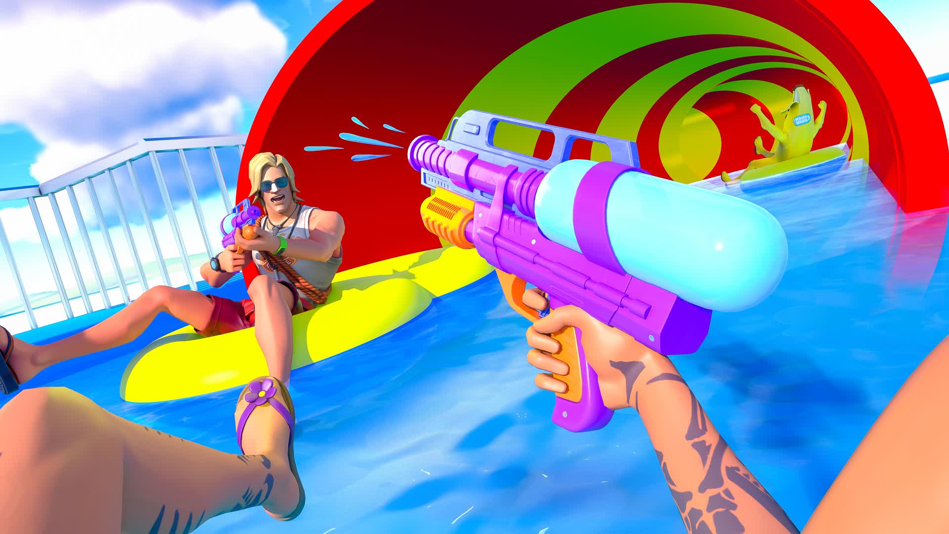 Waterpark Gun Game 🌊 — Fortnite Creative map
