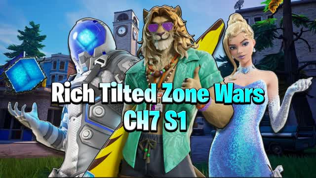 Rich Tilted Zone Wars — Fortnite Creative map cover art