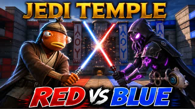 Jedi Temple Red vs Blue — Fortnite Creative map