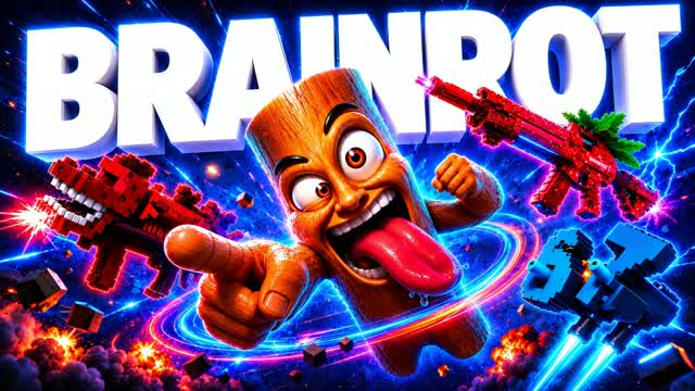 SUPER MEGA BRAINROT FFA — Fortnite Creative map