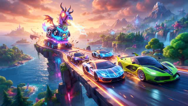 Llama Rush: Apex Chase 🦙⚡ — Fortnite Creative map cover art