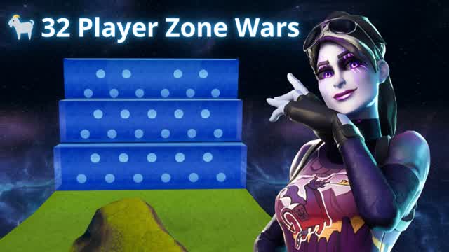 32 Player Zone Wars — Fortnite Creative map cover art