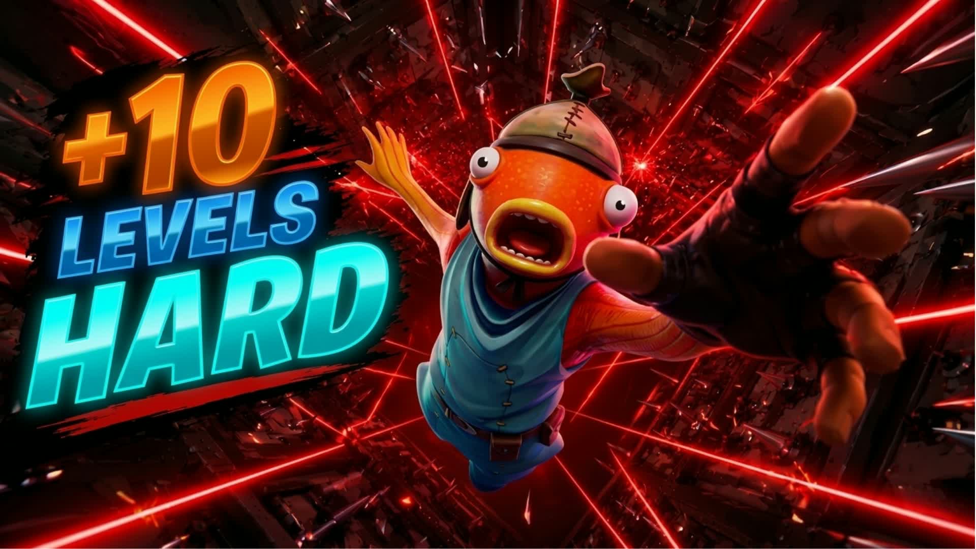 HARD +10 LEVELS PARKOUR OG باركور صعب — Fortnite Creative map