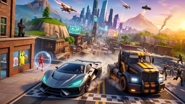 RAMP ULTRA FFA * BATTLE CITY CARS 2.0 — Fortnite Creative map