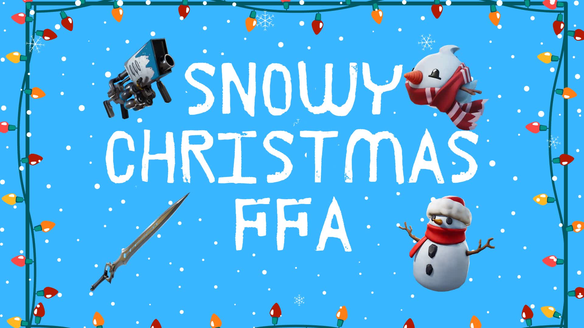Snowy Christmas Free For All — Fortnite Creative map