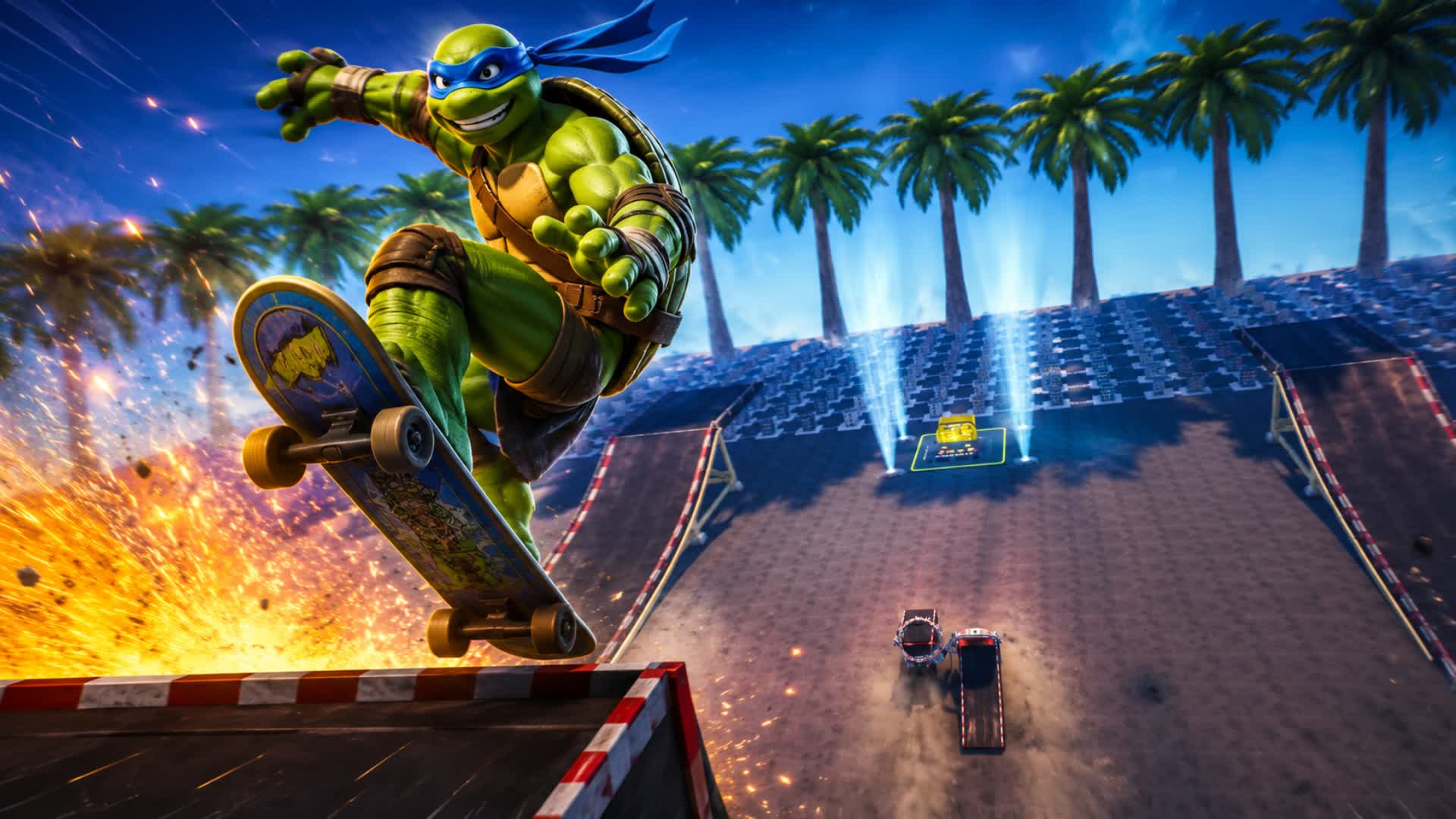 MEGA RAMP - RACE - ALL WEAPONS AND CARS — Fortnite Creative map