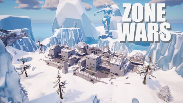 glaciar zone wars❄️☃️ — Fortnite Creative map cover art