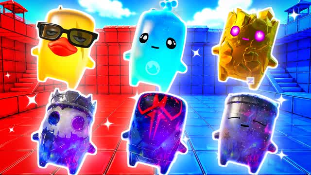 BLUE VS RED SHARP READ 🔵🔴 — Fortnite Creative map cover art