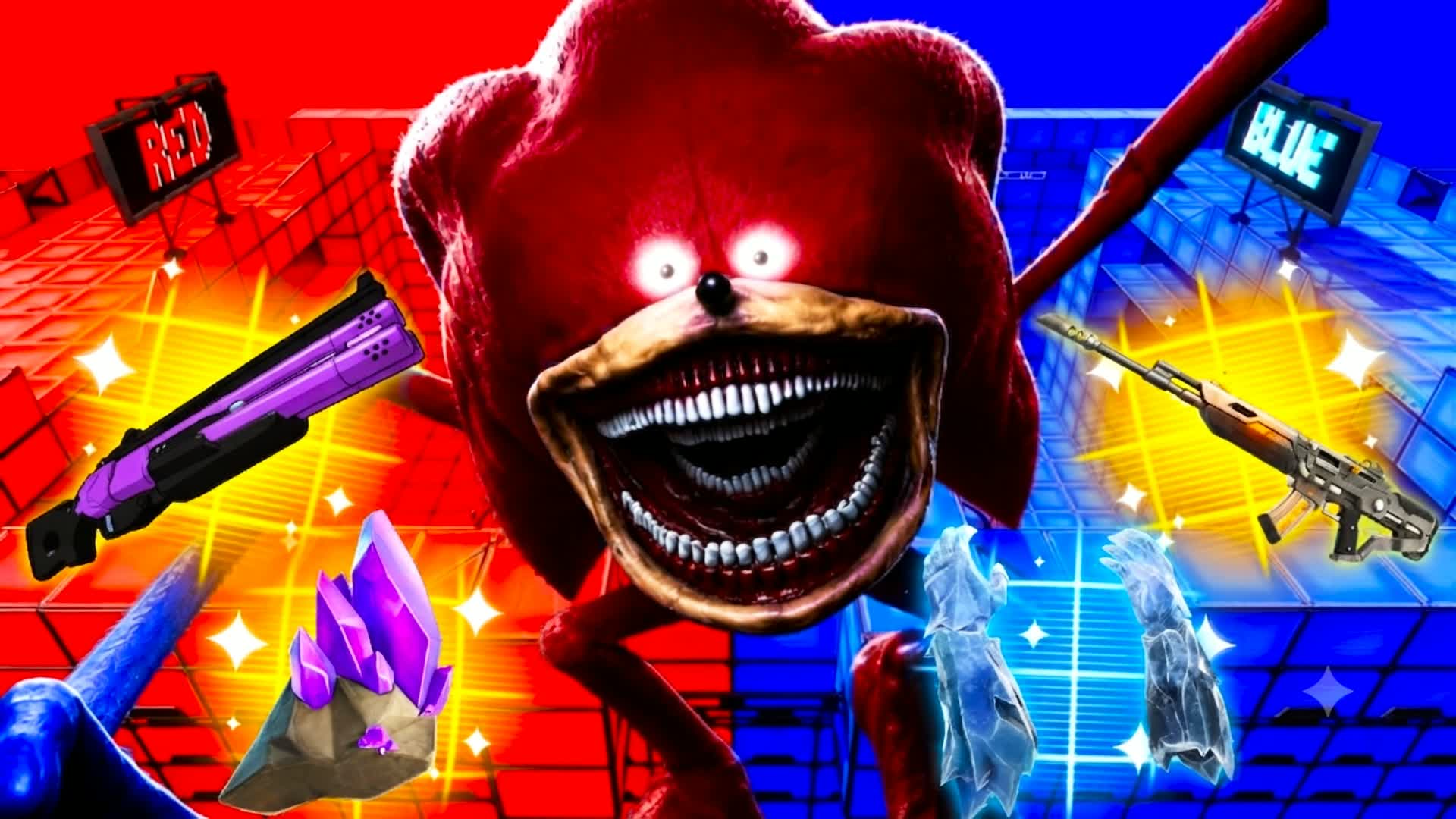 RED VS BLUE RED SONIC — Fortnite Creative map