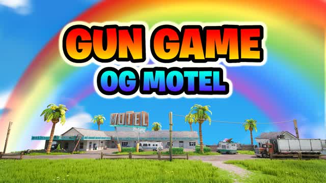 OG MOTEL Gun Game — Fortnite Creative map cover art