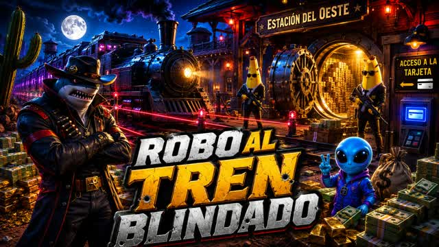 ROBO AL TREN BLINDADO — Fortnite Creative map cover art