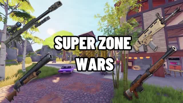 Super Zone Wars — Fortnite Creative map cover art