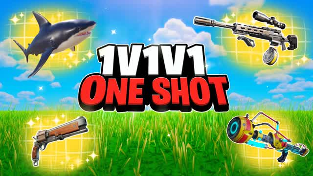 1V1V1 ONE SHOT SUPER 🎯 — Fortnite Creative map