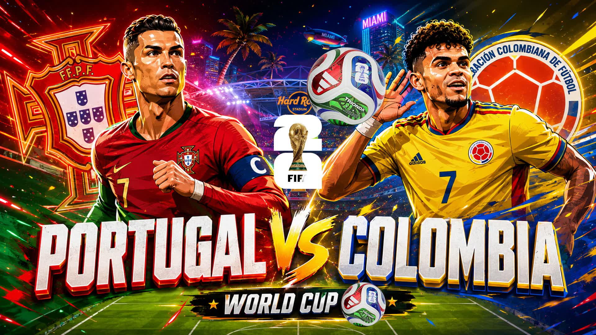 PORTUGAL vs COLOMBIA 🌎⚽️ FIFA WORLD CUP — Fortnite Creative map