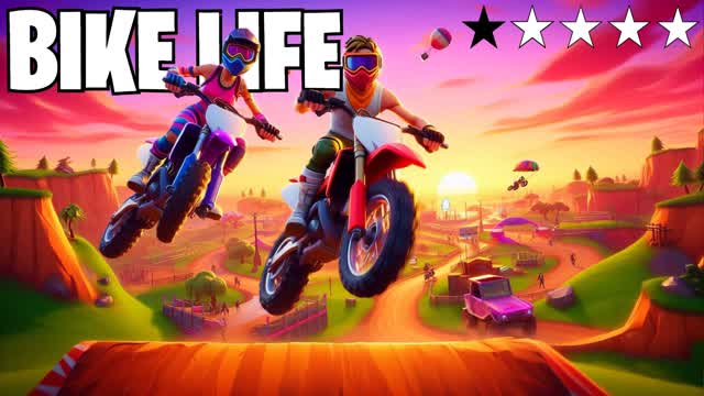 🏍️Bike Life🌎[OPEN WORLD]🏍️ — Fortnite Creative map cover art