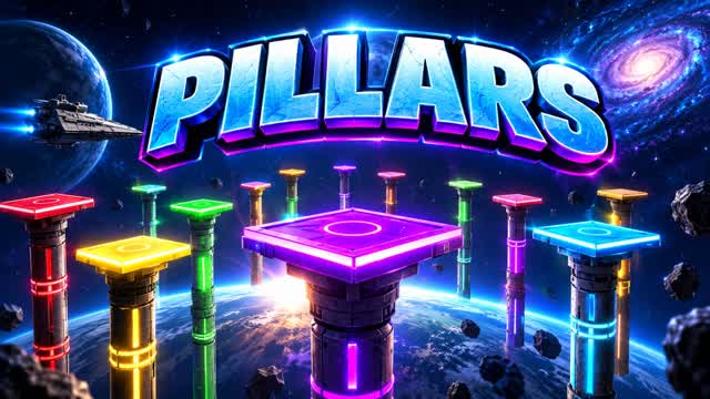PILLARS SPACE WARS — Fortnite Creative map cover art