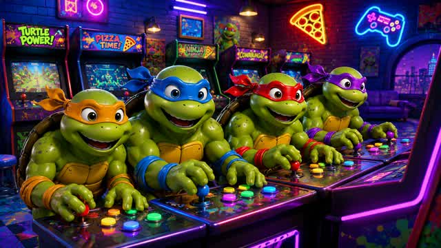 🍕 TMNT CITY ⭐ 99 BOT BATTLE — Fortnite Creative map