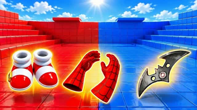RED VS BLUE TABLE 🔴🔵LEADERBOARD — Fortnite Creative map cover art