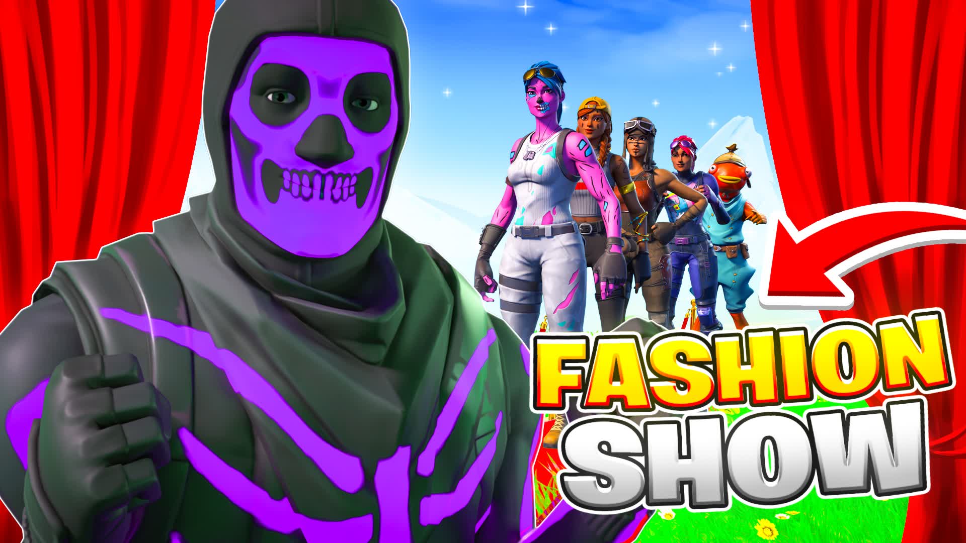 STREAMER FASHION SHOW :) — Fortnite Creative map