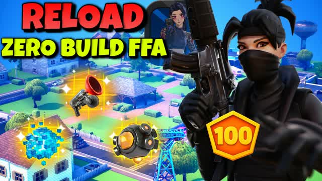 RELOAD ZERO BUILD FFA — Fortnite Creative map cover art