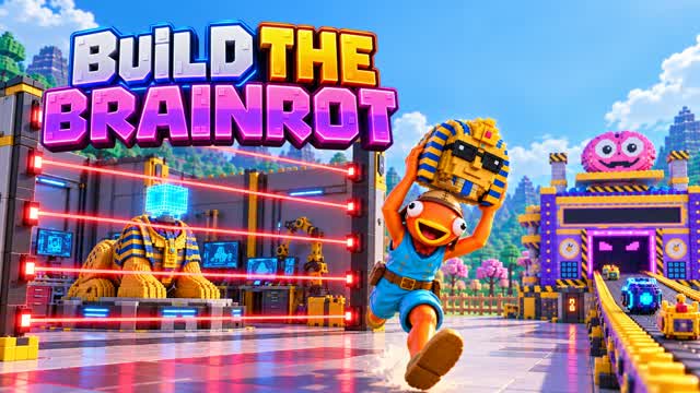 BUILD THE BRAINROT 🧠 — Fortnite Creative map cover art