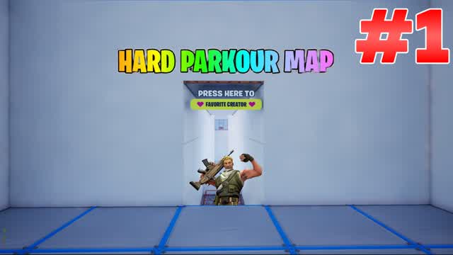 HARD PARKOUR 8 LEVELS — Fortnite Creative map
