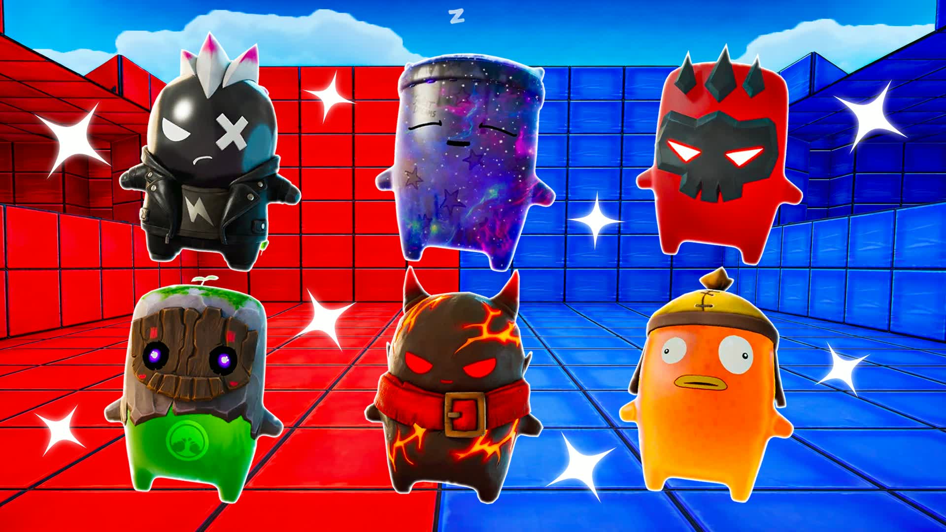 WOW SPRITES RED VS BLUE🔴🔵 RVB (COOL) — Fortnite Creative map