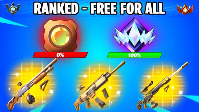RANKED - FREE FOR ALL — Fortnite Creative map cover art