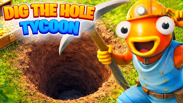 DIG THE HOLE TYCOON — Fortnite Creative map cover art