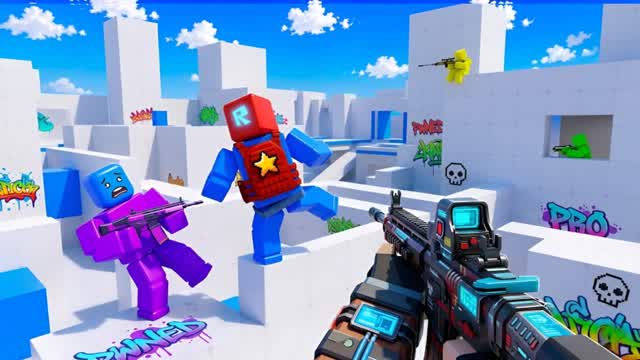 ULTRA RED VS BLUE 🔴🔵 ALL GUNS 🤫 — Fortnite Creative map