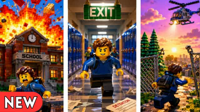 ESCAPE BRICK SCHOOL — Fortnite Creative map