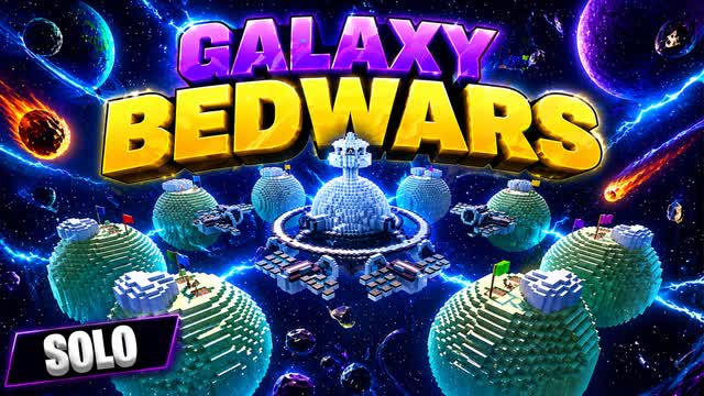 Bed Wars Galaxy — Fortnite Creative map cover art
