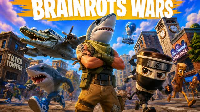 BRAINROTS tilted wars — Fortnite Creative map cover art
