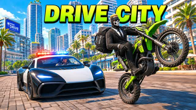 DRIVE CITY THT 🚗 — Fortnite Creative map