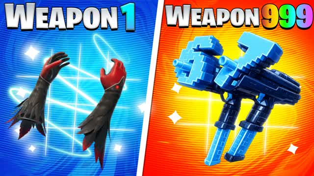 ULTIMATE GUN GAME 🔫 ONE SHOT 🎯 HERO ⭐ — Fortnite Creative map