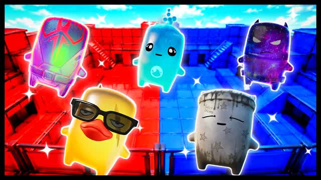 BLUE VS RED LAST STAND 🔵🔴 — Fortnite Creative map cover art