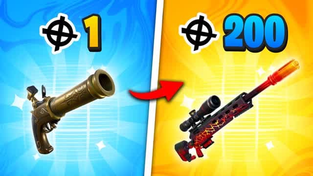MINI GUN GAME PVP — Fortnite Creative map